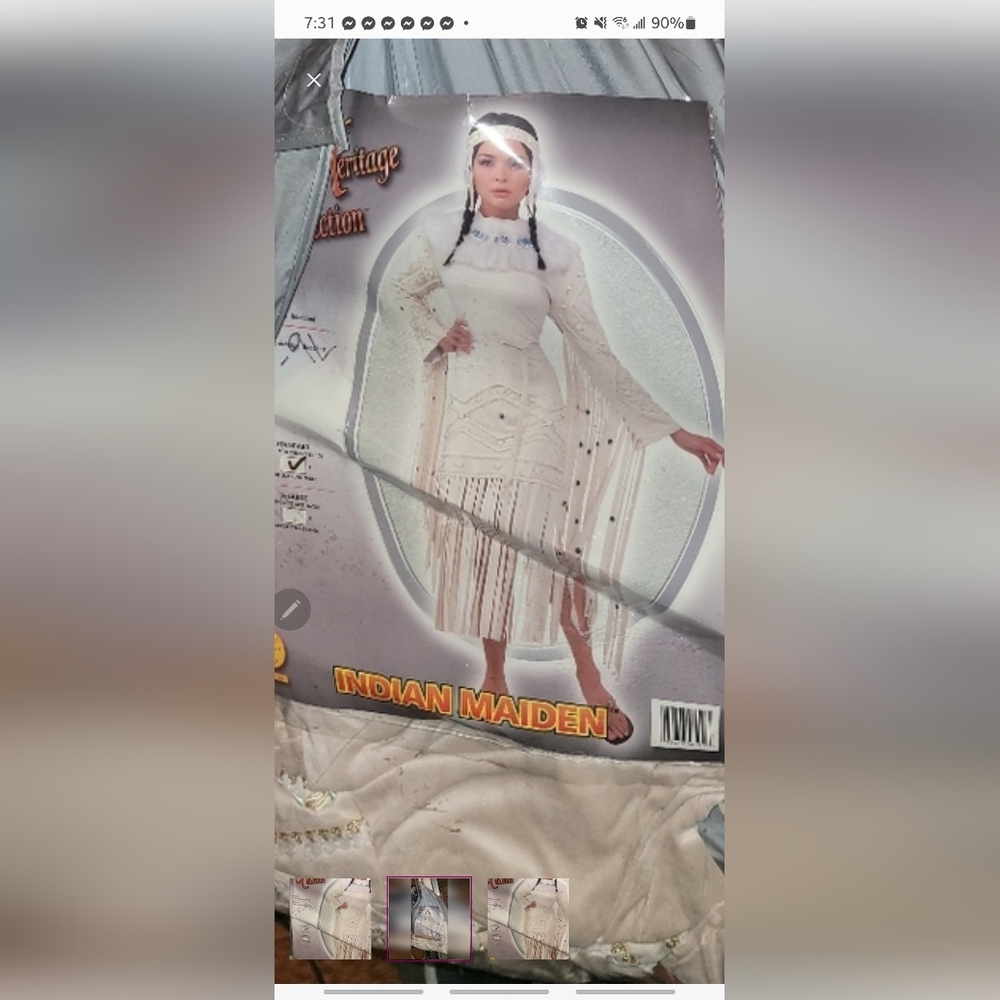 NATIVE INDIAN MAIDEN COSTUME.
